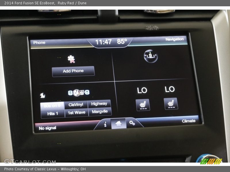 Ruby Red / Dune 2014 Ford Fusion SE EcoBoost