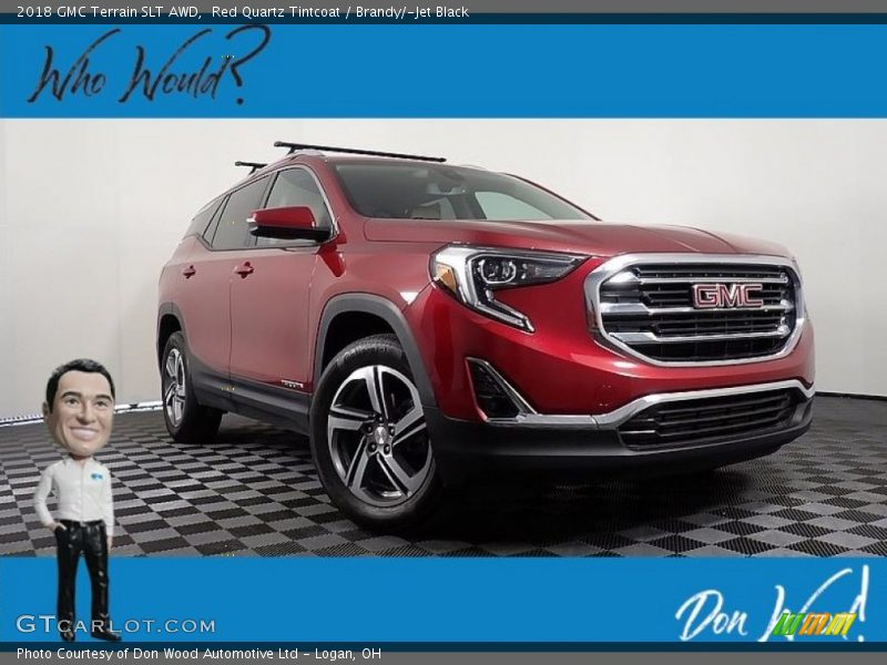 Red Quartz Tintcoat / Brandy/­Jet Black 2018 GMC Terrain SLT AWD