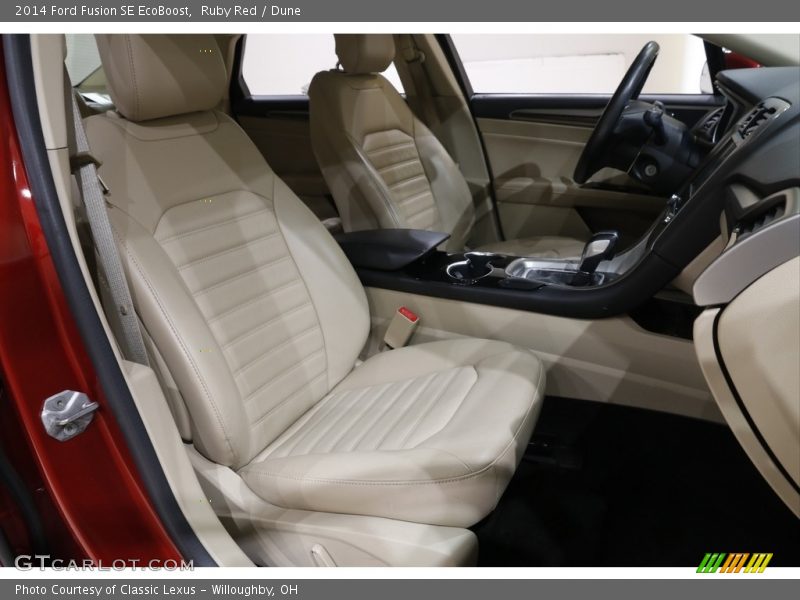 Ruby Red / Dune 2014 Ford Fusion SE EcoBoost