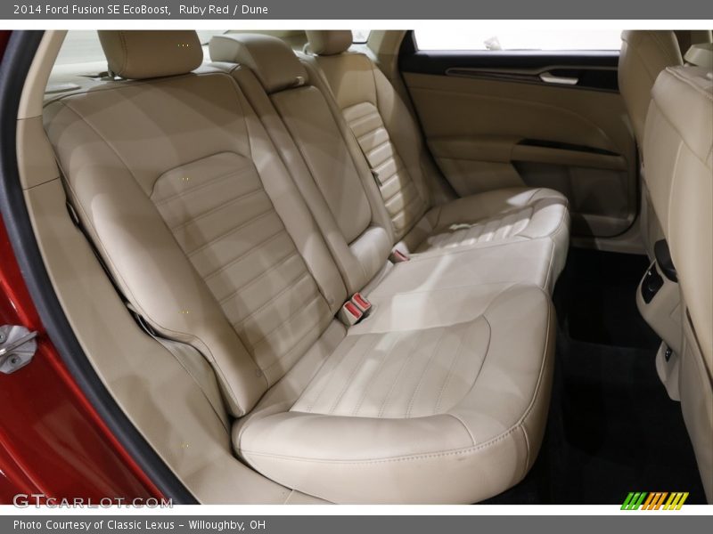 Ruby Red / Dune 2014 Ford Fusion SE EcoBoost