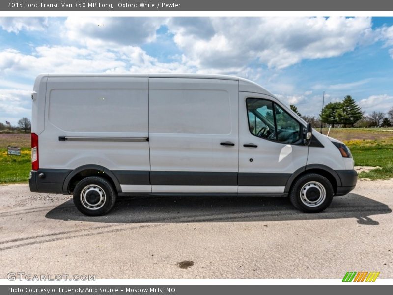 Oxford White / Pewter 2015 Ford Transit Van 350 MR Long