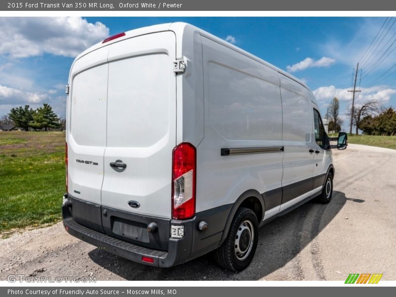 Oxford White / Pewter 2015 Ford Transit Van 350 MR Long