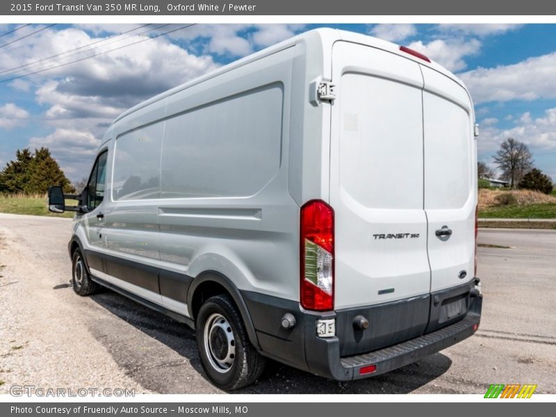 Oxford White / Pewter 2015 Ford Transit Van 350 MR Long