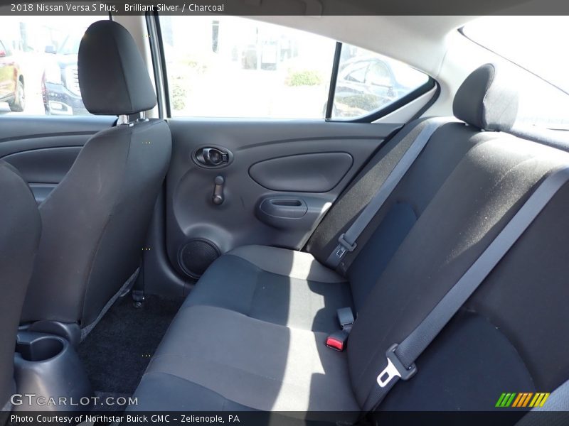 Brilliant Silver / Charcoal 2018 Nissan Versa S Plus