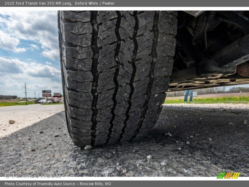 Oxford White / Pewter 2015 Ford Transit Van 350 MR Long