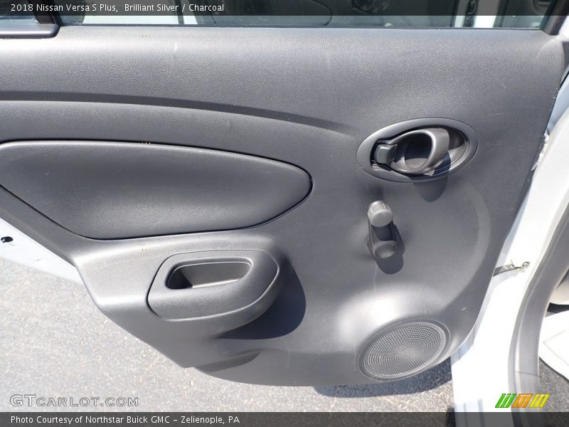 Brilliant Silver / Charcoal 2018 Nissan Versa S Plus