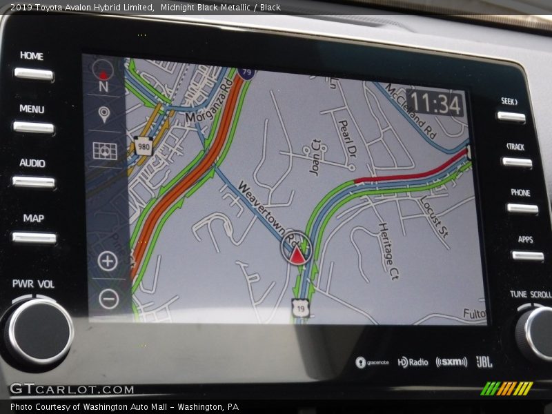 Midnight Black Metallic / Black 2019 Toyota Avalon Hybrid Limited