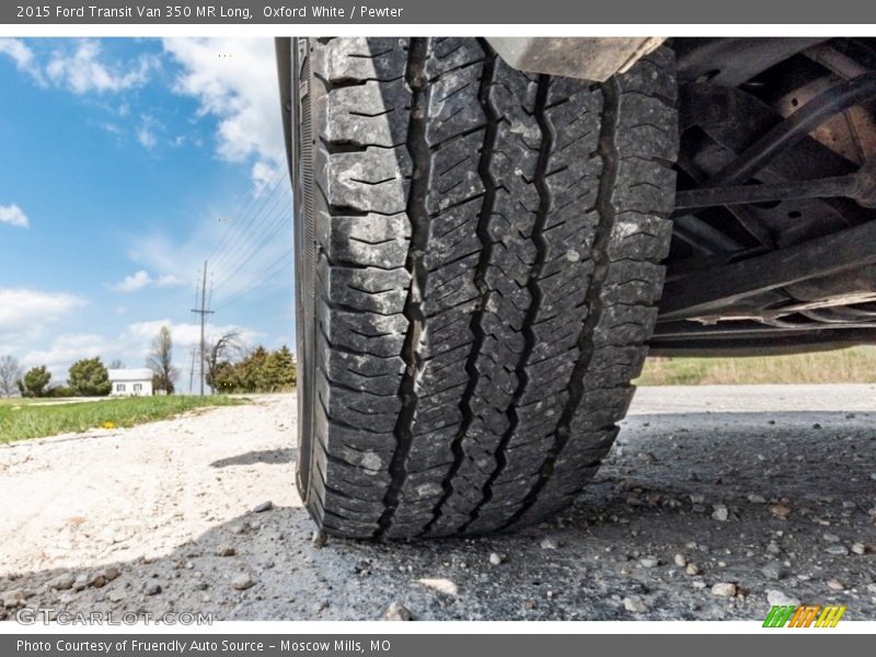 Oxford White / Pewter 2015 Ford Transit Van 350 MR Long