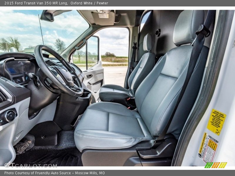 Oxford White / Pewter 2015 Ford Transit Van 350 MR Long