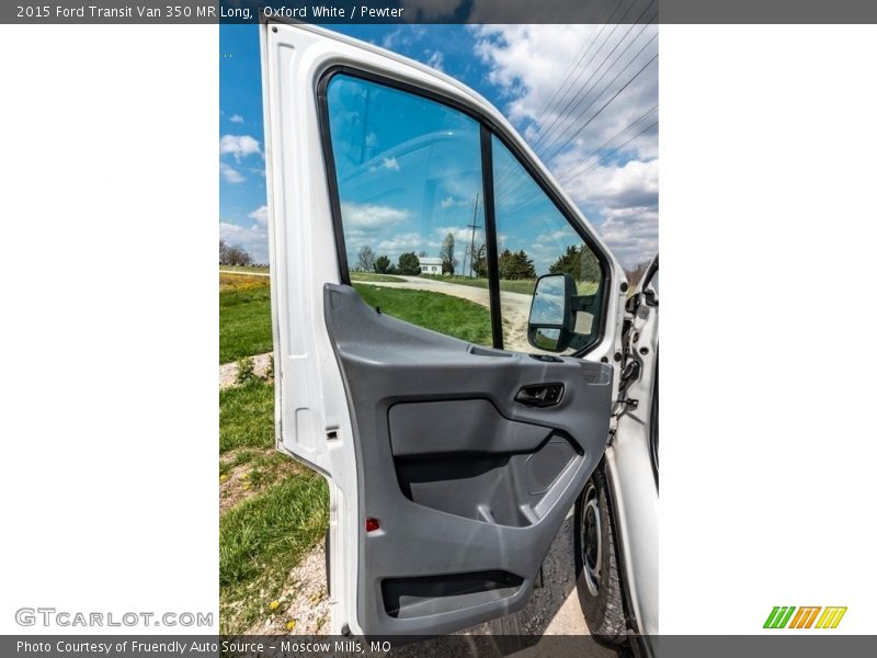 Oxford White / Pewter 2015 Ford Transit Van 350 MR Long
