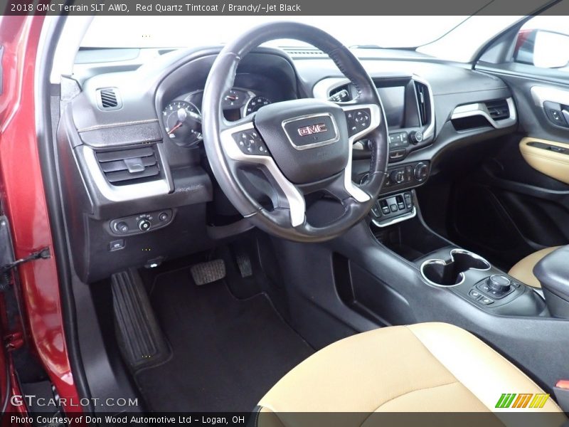 Red Quartz Tintcoat / Brandy/­Jet Black 2018 GMC Terrain SLT AWD