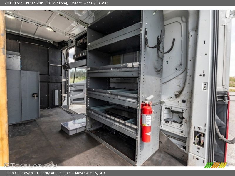 Oxford White / Pewter 2015 Ford Transit Van 350 MR Long