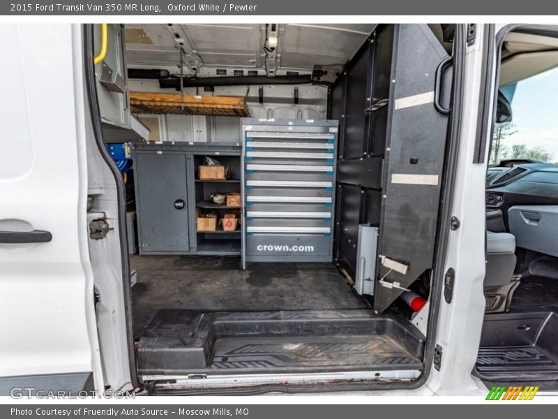 Oxford White / Pewter 2015 Ford Transit Van 350 MR Long