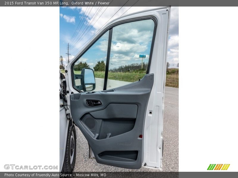 Oxford White / Pewter 2015 Ford Transit Van 350 MR Long