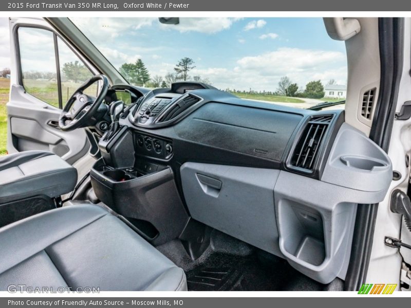 Oxford White / Pewter 2015 Ford Transit Van 350 MR Long