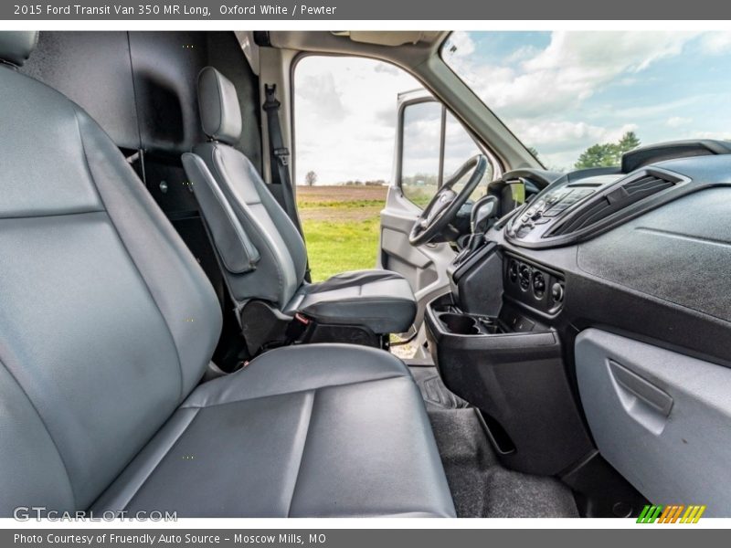 Oxford White / Pewter 2015 Ford Transit Van 350 MR Long