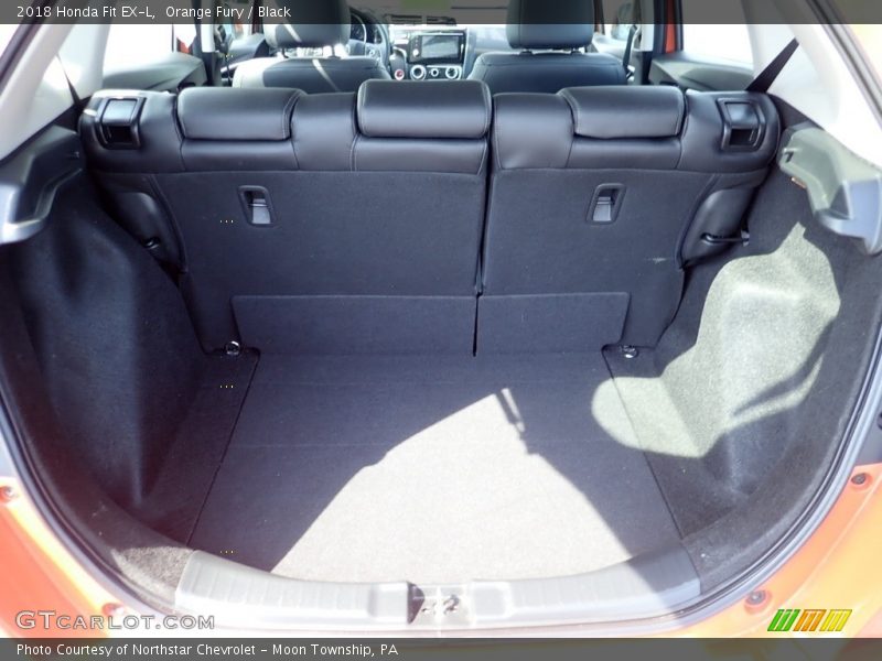 Orange Fury / Black 2018 Honda Fit EX-L