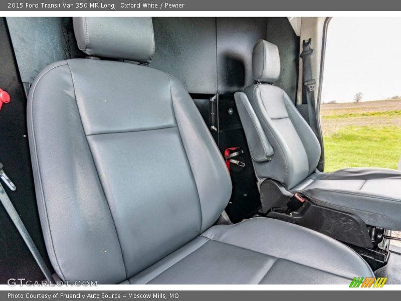 Oxford White / Pewter 2015 Ford Transit Van 350 MR Long
