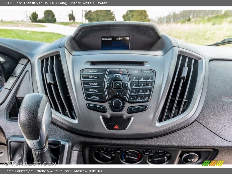 Oxford White / Pewter 2015 Ford Transit Van 350 MR Long