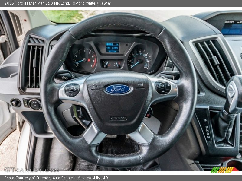 Oxford White / Pewter 2015 Ford Transit Van 350 MR Long
