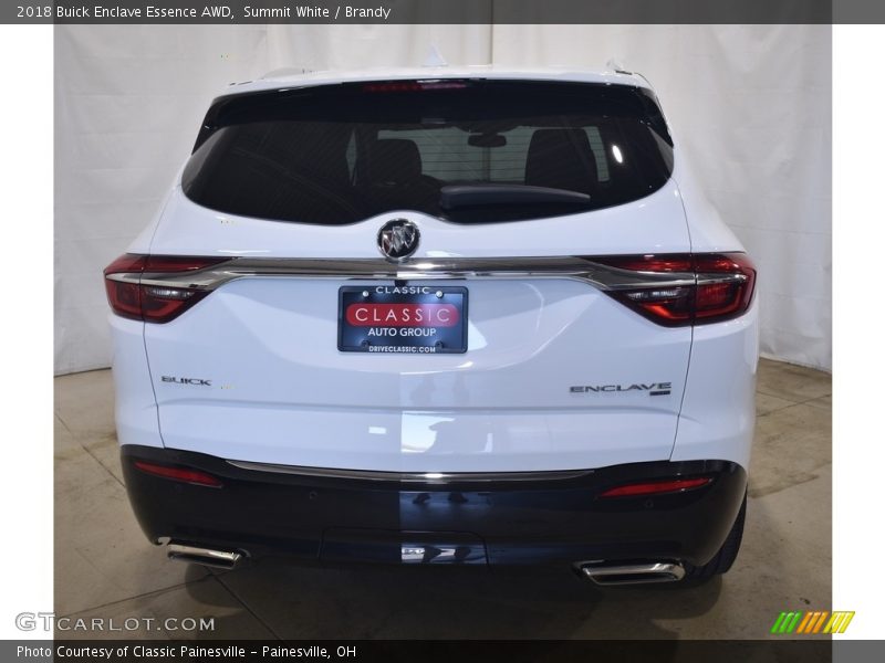 Summit White / Brandy 2018 Buick Enclave Essence AWD