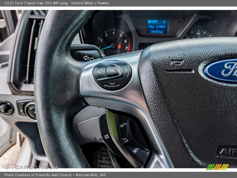 Oxford White / Pewter 2015 Ford Transit Van 350 MR Long