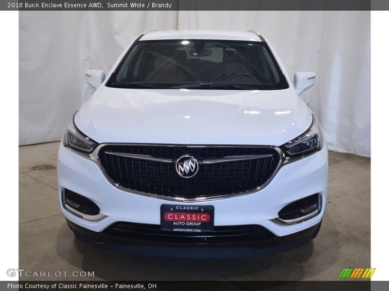Summit White / Brandy 2018 Buick Enclave Essence AWD