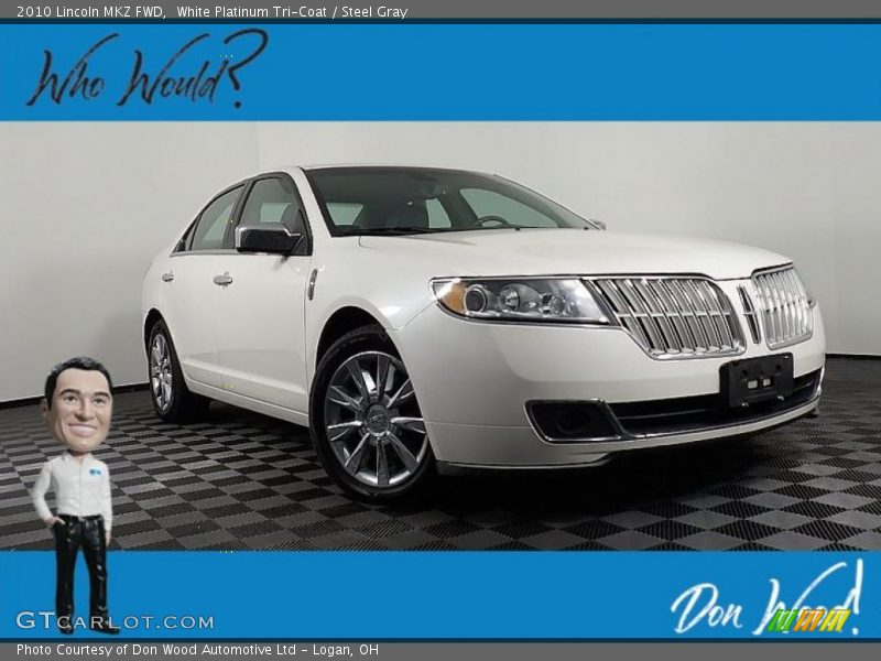 White Platinum Tri-Coat / Steel Gray 2010 Lincoln MKZ FWD