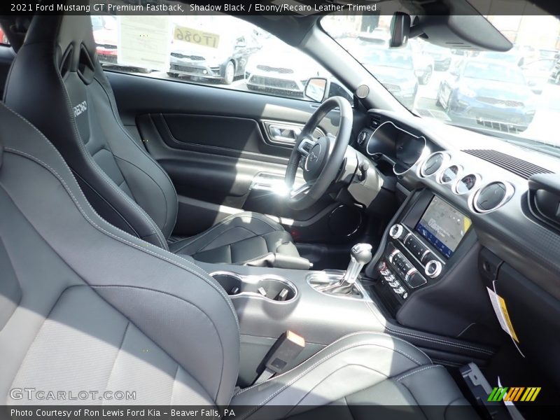 Shadow Black / Ebony/Recaro Leather Trimed 2021 Ford Mustang GT Premium Fastback