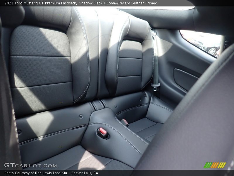 Rear Seat of 2021 Mustang GT Premium Fastback