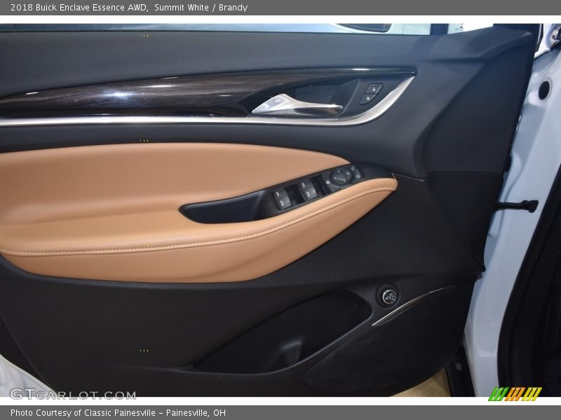 Summit White / Brandy 2018 Buick Enclave Essence AWD
