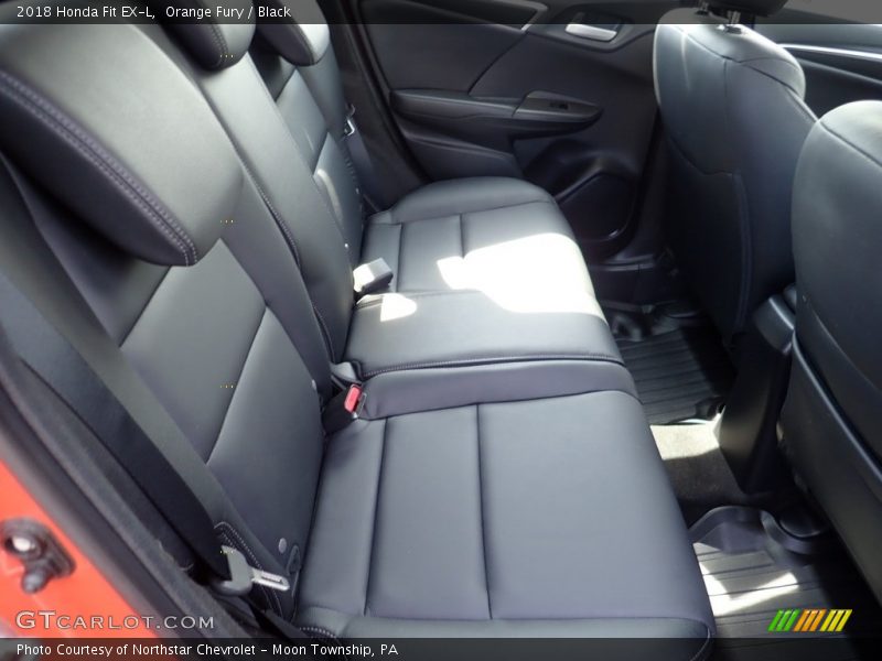 Orange Fury / Black 2018 Honda Fit EX-L
