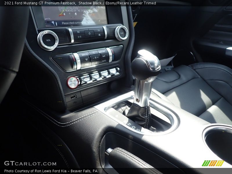 Shadow Black / Ebony/Recaro Leather Trimed 2021 Ford Mustang GT Premium Fastback