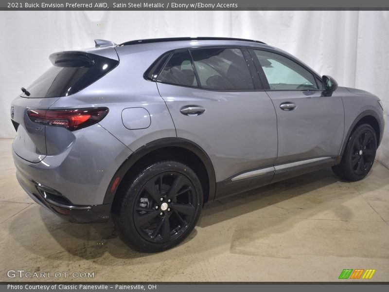 Satin Steel Metallic / Ebony w/Ebony Accents 2021 Buick Envision Preferred AWD