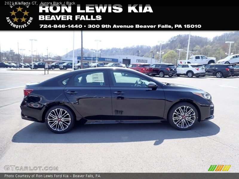 Aurora Black / Black 2021 Kia Forte GT