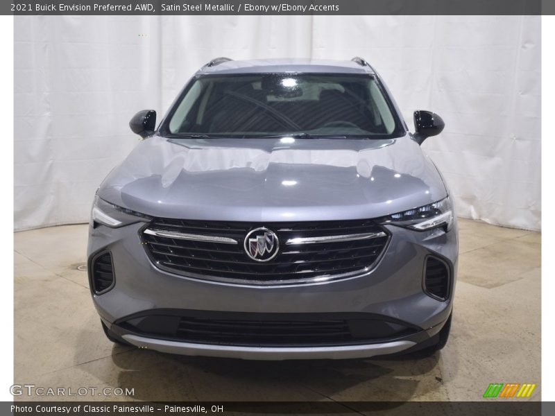 Satin Steel Metallic / Ebony w/Ebony Accents 2021 Buick Envision Preferred AWD