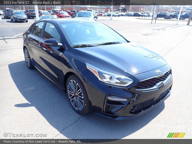Aurora Black / Black 2021 Kia Forte GT