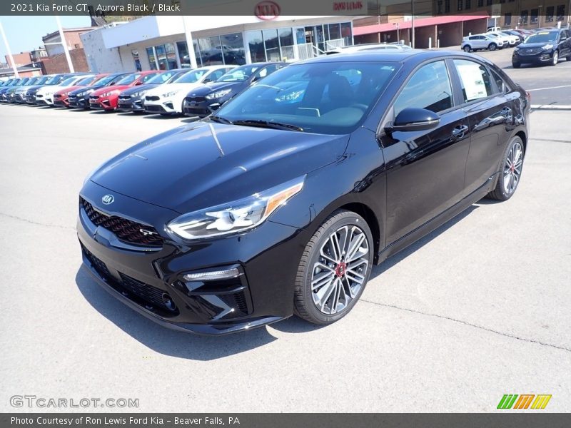 Aurora Black / Black 2021 Kia Forte GT