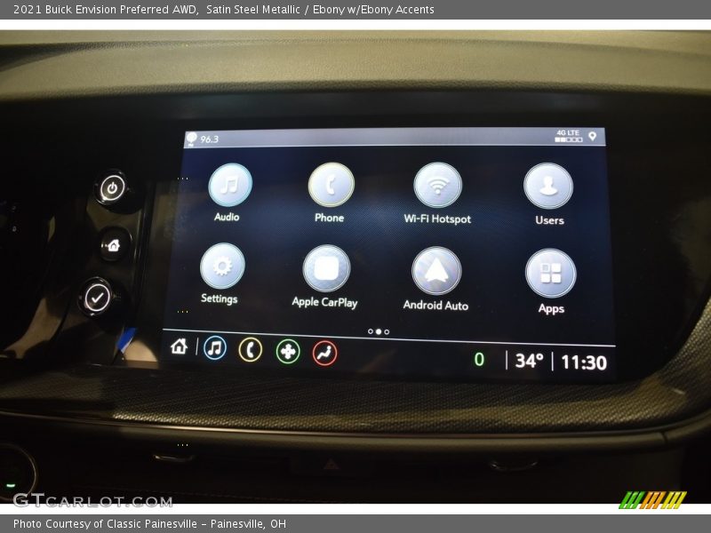 Satin Steel Metallic / Ebony w/Ebony Accents 2021 Buick Envision Preferred AWD