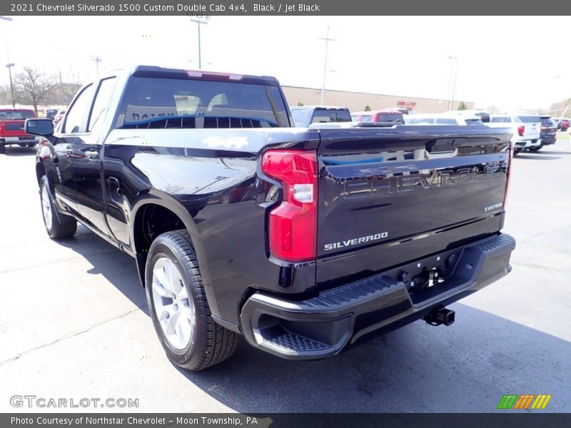 Black / Jet Black 2021 Chevrolet Silverado 1500 Custom Double Cab 4x4