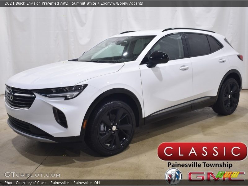 Summit White / Ebony w/Ebony Accents 2021 Buick Envision Preferred AWD
