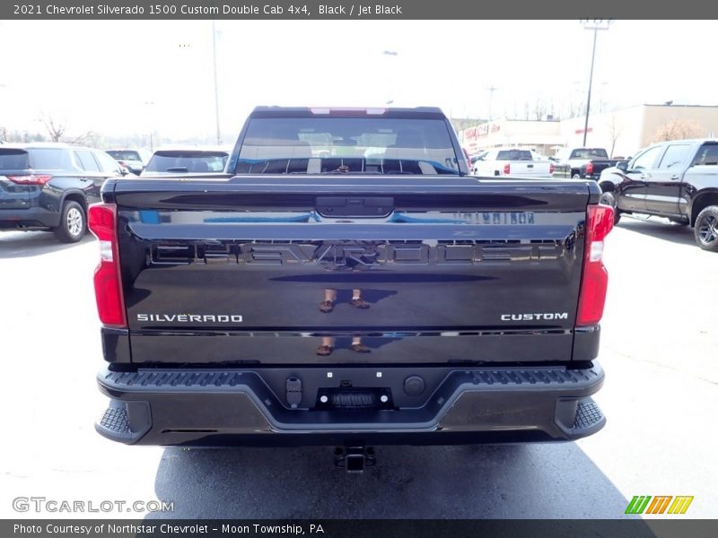 Black / Jet Black 2021 Chevrolet Silverado 1500 Custom Double Cab 4x4