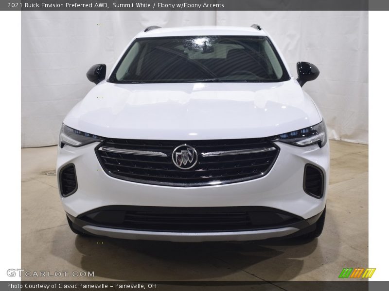 Summit White / Ebony w/Ebony Accents 2021 Buick Envision Preferred AWD
