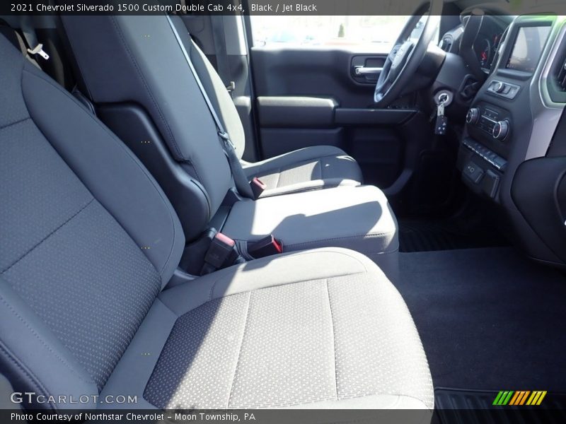 Black / Jet Black 2021 Chevrolet Silverado 1500 Custom Double Cab 4x4