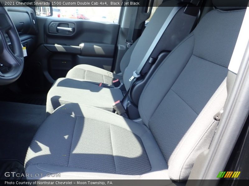 Black / Jet Black 2021 Chevrolet Silverado 1500 Custom Double Cab 4x4