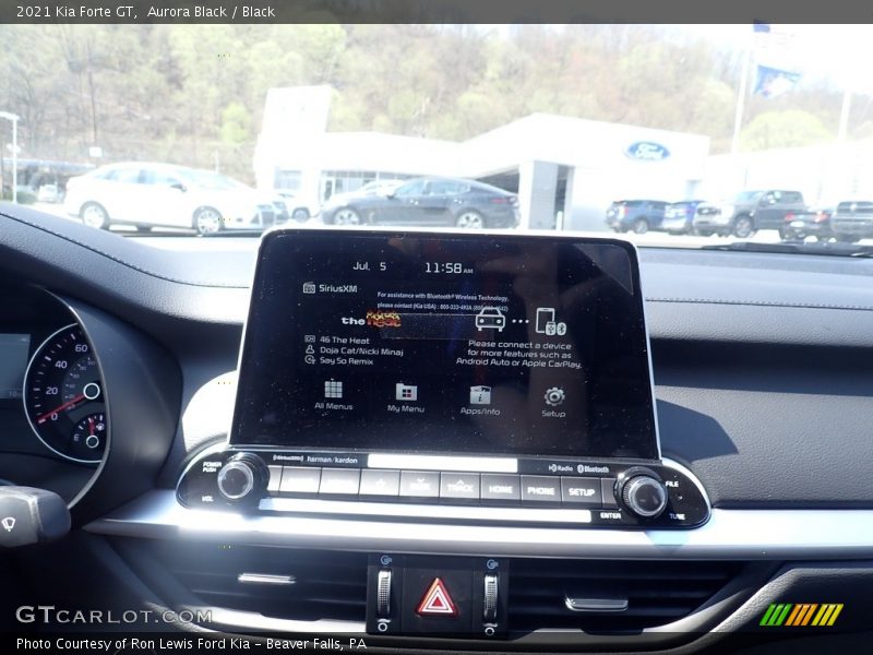 Aurora Black / Black 2021 Kia Forte GT