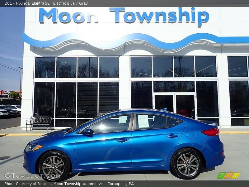 Electric Blue / Gray 2017 Hyundai Elantra SE