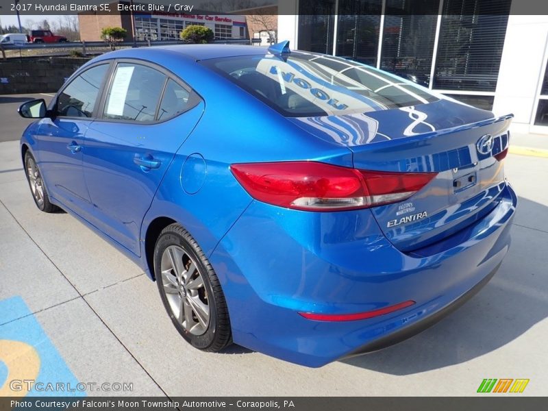 Electric Blue / Gray 2017 Hyundai Elantra SE