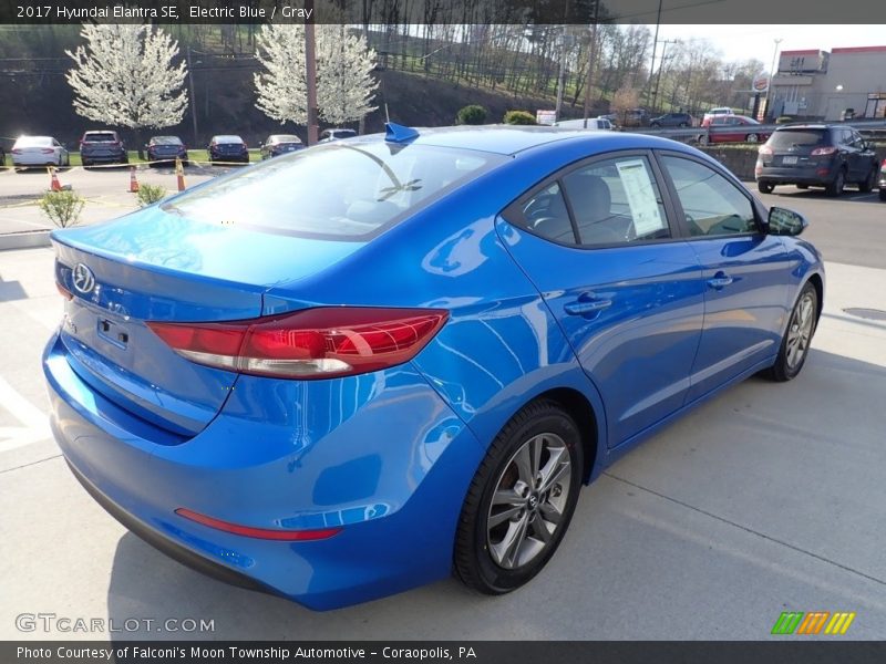 Electric Blue / Gray 2017 Hyundai Elantra SE