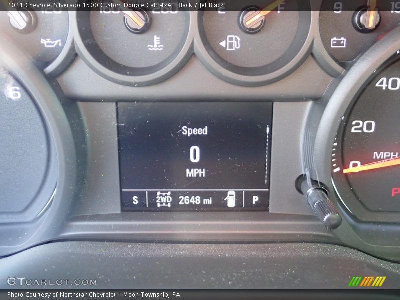 Black / Jet Black 2021 Chevrolet Silverado 1500 Custom Double Cab 4x4